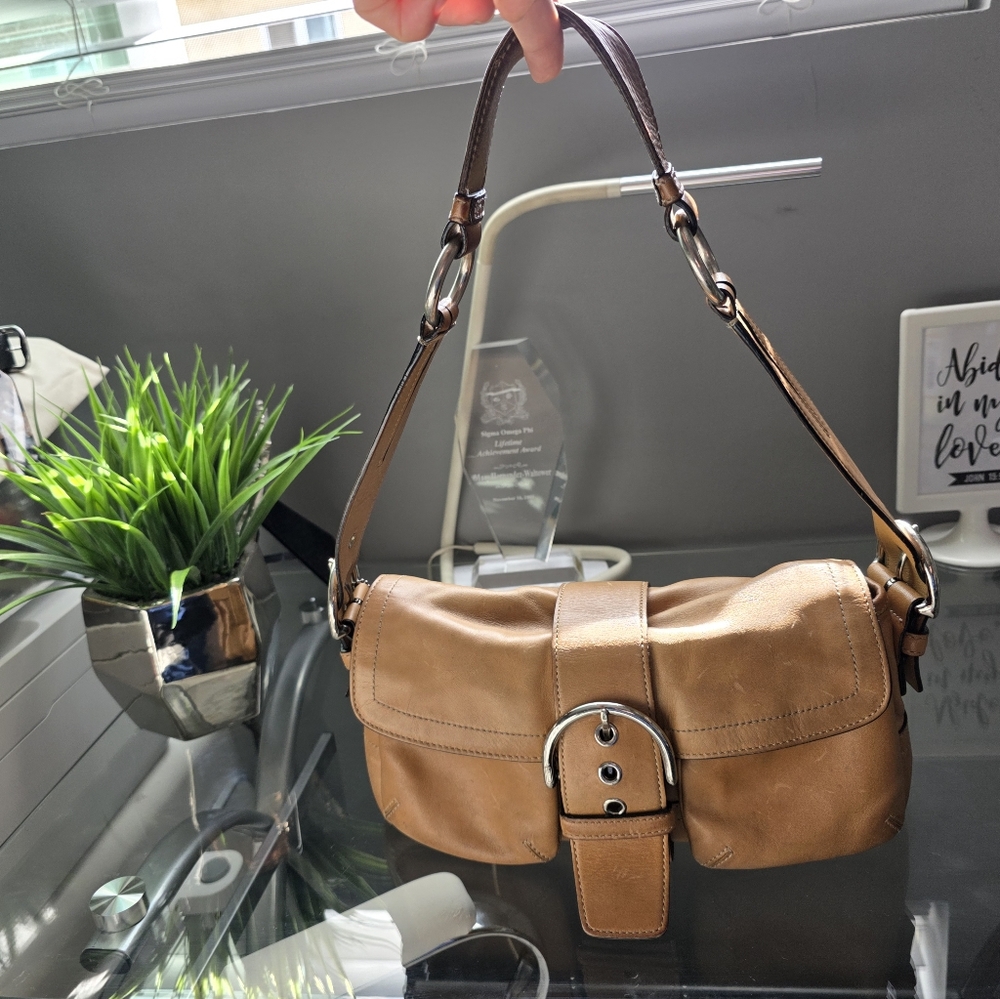 coach soho pocket buckle flap shoulder Bag #coach3653